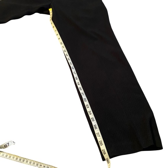 Calvin Klein Women Black Textured Pleated Dress Pants Size 6 - Picture 14 of 14
